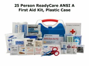25 Person ReadyCare ANSI A First Aid Kit, Plastic Case